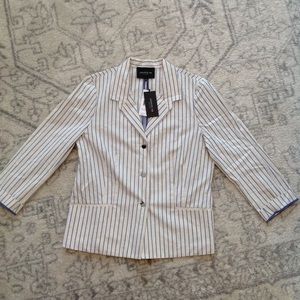 Lafayette 148 striped blaze baby blue